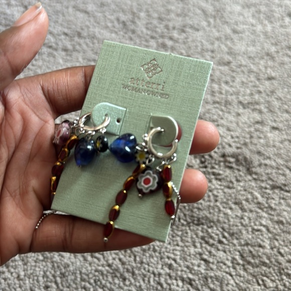 Atterri Glass Dangle Earrings - Picture 3 of 4